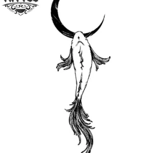 tatouage-ephemere-poisson-lune-design-unique-poisson tatouage-ephemere-poisson-lune-design-unique-poisson