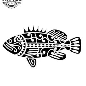 tatouage-ephemere-poisson-maori-design-inspire-polynesien tatouage-ephemere-poisson-maori-design-inspire-polynesien