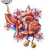 tatouage-ephemere-poisson-rouge-design-attrayant