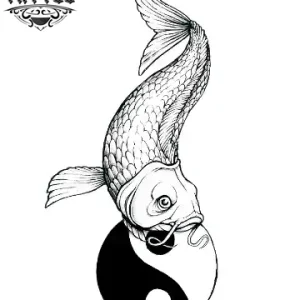 tatouage-ephemere-poisson-yin-yang-design-unique tatouage-ephemere-poisson-yin-yang-design-unique
