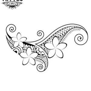 tatouage polynesien tatouage ephemere fleur de tiare floral temporary tattoo tatouage polynesien tatouage ephemere fleur de tiare floral temporary tattoo