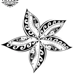 tatouage-ephemere-polynesien-fleur-de-frangipanier tatouage-ephemere-polynesien-fleur-de-frangipanier
