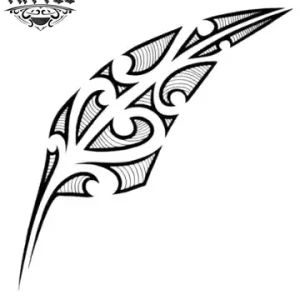 tatouage polynesien fougere motif tribal tropical ephemere tatouage polynesien fougere motif tribal tropical ephemere