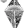tatouage polynesien ephemere geometrique design unique