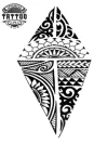 tatouage polynesien ephemere geometrique design unique