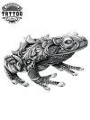 tatouage-ephemere-grenouille-polynesien-design-temporaire tatouage-ephemere-grenouille-polynesien-design-temporaire