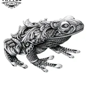 tatouage-ephemere-grenouille-polynesien-design-temporaire tatouage-ephemere-grenouille-polynesien-design-temporaire