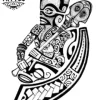 tatouage-ephemere-polynesien-guerrier-temporaire