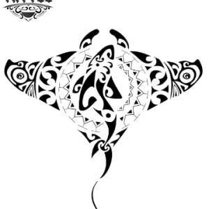 tatouage temporaire polynesien raie oceanique design authentique tatouage temporaire polynesien raie oceanique design authentique