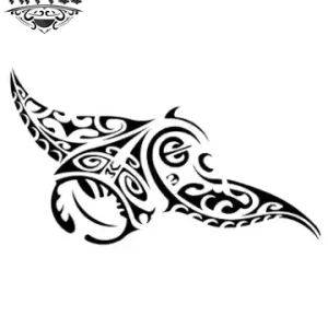 tatouage-ephemere-polynesien-raie-manta-art-tribal-temporaire tatouage-ephemere-polynesien-raie-manta-art-tribal-temporaire