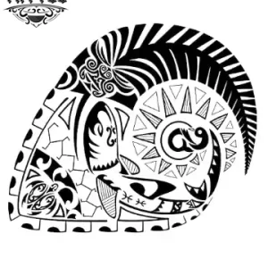 tatouage polynesien ephemere requin design authentique tatouage polynesien ephemere requin design authentique