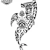 tatouage ephemere polynesien tortue et requin art corporel temporaire tatouage ephemere polynesien tortue et requin art corporel temporaire