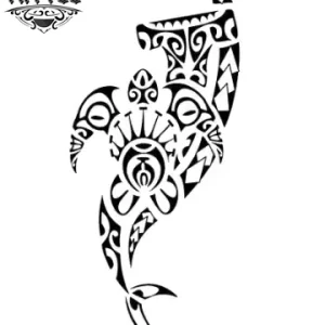 tatouage ephemere polynesien tortue et requin art corporel temporaire tatouage ephemere polynesien tortue et requin art corporel temporaire