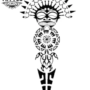 tatouage polynesien ephemere tiki motif traditionnel tatouage polynesien ephemere tiki motif traditionnel