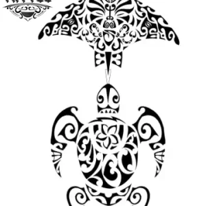 tatouage ephemere tortue et raie manta oceanique tatouage ephemere tortue et raie manta oceanique