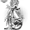 tatouage-tortue-ephemere-raie-requin-design-unique tatouage-tortue-ephemere-raie-requin-design-unique