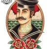 tatouage-marin-ephemere-retro-nostalgique-marinerie tatouage-marin-ephemere-retro-nostalgique-marinerie