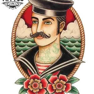 tatouage-marin-ephemere-retro-nostalgique-marinerie tatouage-marin-ephemere-retro-nostalgique-marinerie