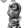 tatouage-ephemere-rose-ange-design-floral-pour-femme tatouage-ephemere-rose-ange-design-floral-pour-femme
