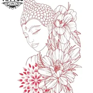 tatouage-ephemere-rose-bouddha-style-bouddhisme tatouage-ephemere-rose-bouddha-style-bouddhisme