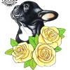 tatouage-ephemere-chien-motif-rose-amoureux-animaux tatouage-ephemere-chien-motif-rose-amoureux-animaux