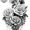 tatouage-ephemere-rose-dentelle-elegant-chic tatouage-ephemere-rose-dentelle-elegant-chic