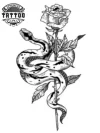 tatouage-ephemere-rose-et-serpent-floral-mystique-tatouage-rose tatouage-ephemere-rose-et-serpent-floral-mystique-tatouage-rose
