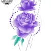 tatouage-éphémère-rose-géométrique-temporaires-fleur-tatouage-rose tatouage-éphémère-rose-géométrique-temporaires-fleur-tatouage-rose
