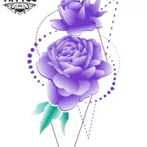 tatouage-éphémère-rose-géométrique-temporaires-fleur-tatouage-rose tatouage-éphémère-rose-géométrique-temporaires-fleur-tatouage-rose