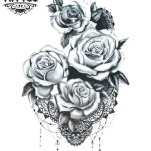 tatouage-ephemere-rose-gothique-fleur-tendance-tatouage-ROSE tatouage-ephemere-rose-gothique-fleur-tendance-tatouage-ROSE