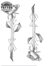 tatouage-rose-ephemere-graphique-design-floral tatouage-rose-ephemere-graphique-design-floral