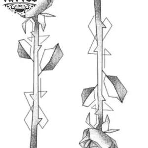 tatouage-rose-ephemere-graphique-design-floral tatouage-rose-ephemere-graphique-design-floral