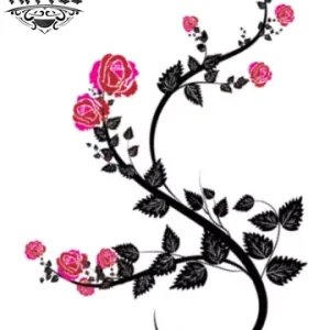tatouage-ephemere-rose-grimpante-realiste-tatouage-ROSE