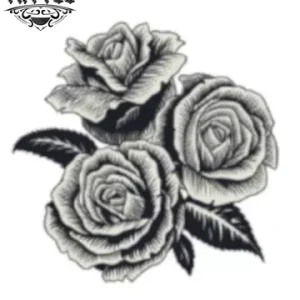 tatouage-ephemere-rose-grise-elegant-et-durable-tatouage-ROSE tatouage-ephemere-rose-grise-elegant-et-durable-tatouage-ROSE