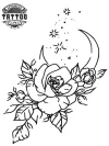 tatouage-ephemere-rose-lune-motif-floral-femme