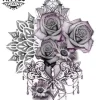 tatouage-ephemere-rose-mandala-floral-artistique