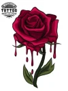tatouage-ephemere-rose-qui-saigne-design-unique tatouage-ephemere-rose-qui-saigne-design-unique
