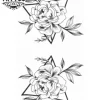tatouage-ephemere-rose-triangle-design-fleur tatouage-ephemere-rose-triangle-design-fleur