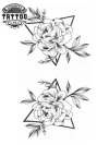 tatouage-ephemere-rose-triangle-design-fleur tatouage-ephemere-rose-triangle-design-fleur
