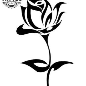 tatouage-ephemere-rose-tribal-look-temporaire-elegant tatouage-ephemere-rose-tribal-look-temporaire-elegant