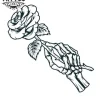 tatouage-ephemere-rose-minimaliste-elegant tatouage-ephemere-rose-minimaliste-elegant