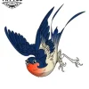 tatouage-hirondelle-ephemere-rustique-design-authentique tatouage-hirondelle-ephemere-rustique-design-authentique