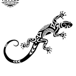 tatouage-tahitien-ephemere-salamandre-design-polynesien tatouage-tahitien-ephemere-salamandre-design-polynesien