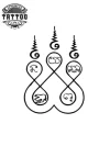 tatouage ephemere signe bouddhisme motif spirituel temporaire tatouage ephemere signe bouddhisme motif spirituel temporaire