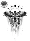 tatouage-ephemere-signe-corbeau-design-unique-image-alt tatouage-ephemere-signe-corbeau-design-unique-image-alt