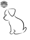 tatouage-ephemere-silhouette-chien-realiste-tatouage-chien-accessoire-temporaire