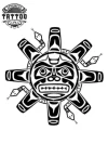 tatouage-ephemere-soleil-azteque-design-unique tatouage-ephemere-soleil-azteque-design-unique
