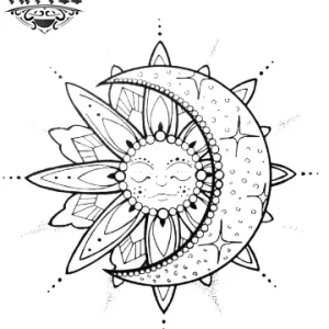 tatouage-ephemere-soleil-fleuri-design-floral-lumineux tatouage-ephemere-soleil-fleuri-design-floral-lumineux