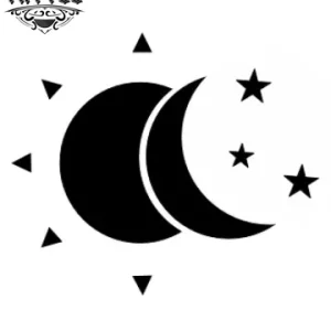 tatouage éphémère lune soleil étoile art corporel temporaire celestial tatouage éphémère lune soleil étoile art corporel temporaire celestial