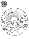 tatouage-ephemere-soleil-et-lune-japonais-design-authentique-tatouage-soleil tatouage-ephemere-soleil-et-lune-japonais-design-authentique-tatouage-soleil
